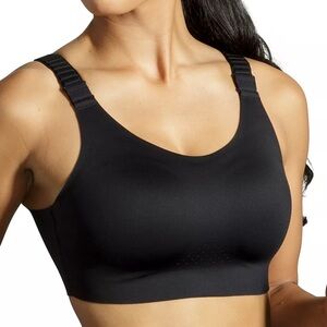 Like New Brooks Dare Scoopback 2.0 Drilayer Sports Bra Black SZ 36 C/D Running